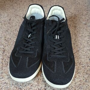 Rothy's Black Knit Low-Top Sneakers with Cream Sole